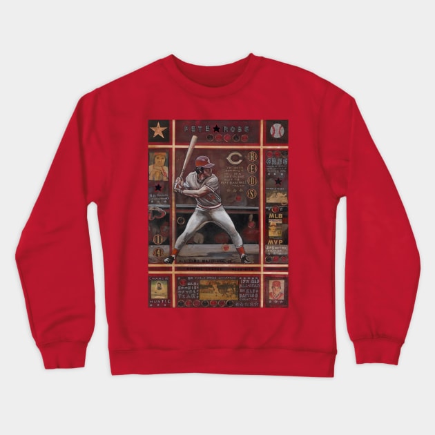 pete rose Crewneck Sweatshirt by Raybomusic01